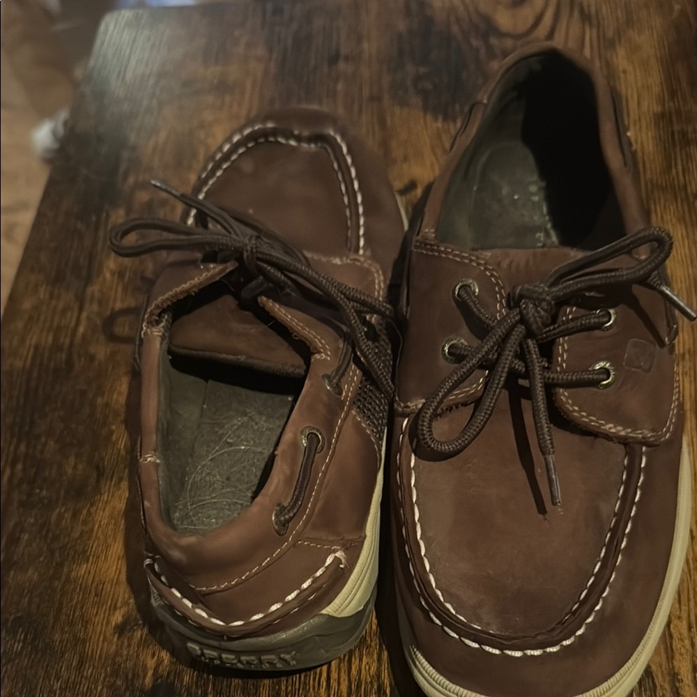 Men's Brown Leather Boat Shoes